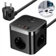 Сетевой фильтр Baseus PowerCombo Cube Power Strip 3*AC 2*USB 2*Type-C 1,5м 4000W (E00066400117-00) Black - изображение 1