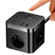 Сетевой фильтр Baseus PowerCombo Cube Power Strip 3*AC 2*USB 2*Type-C 1,5м 4000W (E00066400117-00) Black - изображение 3