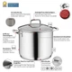 Garnek z pokrywką Kela Flavoria 24 cm 8 l (4025457101779) - obraz 4