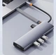 Кабель перехідник USB Type-C M/M 8K, 40Gbps, USB 4.0, PD240W Metal GREY, 13 см (48787) - зображення 4
