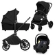 Универсальная коляска 3 в 1 Lionelo MIKA PLUS 3IN1 BLACK ONYX - изображение 1