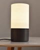 Настільна лампа, основа виготовлена з бетону графітового кольору - зображення 2