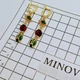 Сережки MINOV 3178 з натурального бурштину - изображение 5