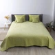 Покрывало велюровое двустороннее ПЕТ Comfort Velour 220х240 см Салатовое Ромб круглый - изображение 1