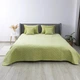Велюровое двустороннее покрывало ПЕТ Comfort Velour 150х210 см Салатовое Ромб круглый - изображение 1
