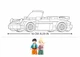 Конструктор блочный Sluban автомобиль Porsche 290 деталей 2 фигурки M38-B1097 - изображение 5