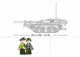 Конструктор блочный Sluban Шведский боевой танк STRV 103 692 детали 2 фигурки M38-B1010 - изображение 5