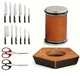 Точилка пятигранная магнитная Rolling knife sharpener toor коричневая - изображение 6