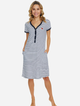 Sukienka piżamowa damska bawełniana Doctor Nap Nightshirt TCB.5232 M Biała (5902701194628) - obraz 1