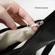 Сумка-шопер через плече велика шкіряна однотонна у вінтажному стилі Чорна - зображення 3
