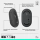 Комплект бездротовий (клавіатура, миша) Logitech Pop Icon Combo Graphite (920-013156) Сірий - изображение 8