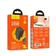 Мережевий зарядний пристрій HOCO N55 Fundador four-port charger Type-C cable 20W Black - изображение 8