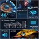 Смарт проектор Magcubic HY320 Mini, HDMI, Android 11, Bluetooth, WiFi, для домашнего кинотеатра, портативных устройств, ПК и ноутбуков - изображение 2