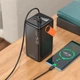 УМБ Borofone Magnifico fully compatible power bank BJ66B 60000mAh |2USB/Type-C, PD/QC, 22.5W| чорний - зображення 7