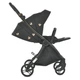 Дитяча прогулянкова коляска EL CAMINO ME 1078 VERSA Clover Black , коляска-книжка всесезонна чорна - зображення 2