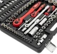 Набор инструментов Intertool профессиональный 108 ед Cr-V трещотки 1/4" 1/2" 72T головки 4-32 мм биты удлинители кейс (000013242) - изображение 5