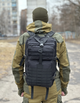 Военный тактический рюкзак 50л штурмовой Oxford 800D с системой крепления MOLLE водостойкий на 2 лямки. Черный - изображение 3