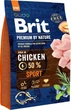 Сухой корм для активных собак всех пород с курицей Brit Premium Sport 3 кг - изображение 1