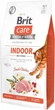 Беззерновой корм для кошек живущих в помещении с мясом курицы Brit Care Cat GF Indoor Anti-stress 7 кг - изображение 1