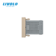 USB розетка LIVOLO 5V 2.1A, золота, 10Вт, з блоком живлення, модуль 0.5 поста (VL-FCUA-1AP) - изображение 4