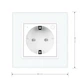 Умная розетка ZigBee с заземлением Livolo белый (704000811) - изображение 7