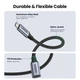 Кабель UGREEN US372 USB-C to USB-C 3.1 Gen2 100W 5A 10Gbps 4K@60Hz 0.5m Black (80810) - изображение 9