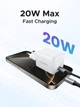 Сетевое зарядное устройство UGREEN X512 USB-C 20W PD3.0 QC4.0 GaN Fast Charger White (55554) - изображение 5