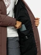 Пуховик зимний женский Jack Wolfskin Marienplatz Coat W 1206971_5165 XS Коричневый (4064993844528) - изображение 6
