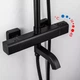 Душевая система с термостатом GAPPO G2491-6 черный - изображение 4