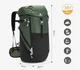 Универсальный туристический, походный, спортивный рюкзак Weikani 50 л Dark Green (темно зеленый) - изображение 2