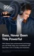 Бездротові навушники з шумозаглушенням Baseus Bass 30 Max (black) - зображення 4
