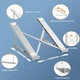 Сложная подставка для ноутбука Choetech до 15.6” (H055-SL) Silver, регулируемая 90-136 мм - изображение 3