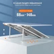 Сложная подставка для ноутбука Choetech до 15.6” (H055-SL) Silver, регулируемая 90-136 мм - изображение 4