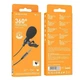 Мікрофон Петличний Borofone BFK11 Jack 3,5, 2м Чорний - зображення 2
