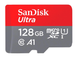 Карта памяти SanDisk 128GB microSDXC UHS-I Ultra A1 + SD (SDSQUA4-128G-GN6MN) - изображение 1