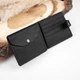 Мужское портмоне из натуральной кожи в деревянной коробке, Black, Malina Leather - изображение 3