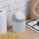 Ведро для мусора 1.6 л круглое с крышкой пластиковое серое MVM BIN-10 1.6L GRAY - изображение 9
