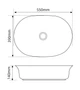 Раковина накладна MIXXUS PREMIUM ELLIPSE-0103 550х390х140mm (MP6553) - изображение 6