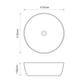Раковина накладна MIXXUS PREMIUM ELLIPSE-0101 415х415х135mm (MP6531) - изображение 2