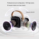 Портативная Bluetooth колонка K12 + 2 микрофона White - изображение 3