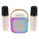 Портативная Bluetooth колонка K12 + 2 микрофона White - изображение 6