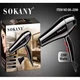 Фен для укладання волосся Sokany SK-2200 2200 Вт із насадкою чорний - зображення 2