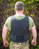 Жилет защитный скрытого ношения с пакетом SIOEN Ballistics (Бельгия) IIIA класс EU/USA Кіраса кордура черная, размер универсальный 2002 - изображение 6