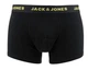 Дорожній набір Jack & Jones із 7 боксерів та носків Chris combi black, розмір S, чорні, резинка кольорова. - зображення 3