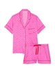 Піжама Сатинова (сорочка + шорти) Victoria's Secret Glazed Satin Short Pajama Set M Рожевий (26985636) - зображення 3
