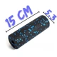 Масажний ролик (роллер) гладкий PowerPlay PP-4346 Mini EPP Foam Roller Чорно/Синій (15x5,3см.) - изображение 2