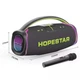 Колонка Bluetooth HOPESTAR A65 Wireless Bluetooth Speaker 300W/TWS/IPX6/RGB/30000mAh портативна акустика + мікрофон Сірий - зображення 3