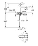 Смеситель для умывальника GROHE CUBEO 1017552430, черный матовый - изображение 3