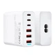 Універсальний мережевий зарядний пристрій XO 75W 3хUSB/3хType з кабелем 1.5м Білий L133 - зображення 2