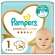 Підгузки Pampers Premium Care Розмір 1 (2-5 кг) 26 шт (8001841104614) - зображення 1